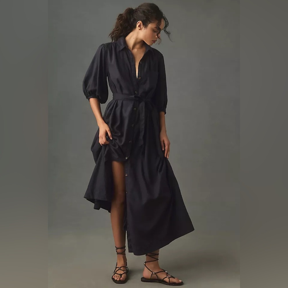 Maeve Black shirt Dress